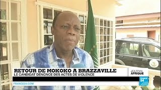 Retour chahuté du général Mokoko, candidat à la présidentielle, à Brazzaville