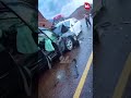 Лобовое столкновение на трассе. На дороге Бишкек — Казарман произошло жесткое ДТП