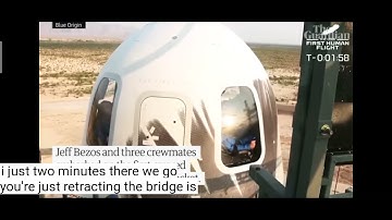Jeff Bezos successfully completes space flight – video