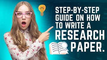 Step-by-step guide on how to write a research paper.