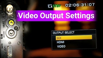 Sony Pxw Z150 Camera Video Output Settings || sony nx100 video output settings