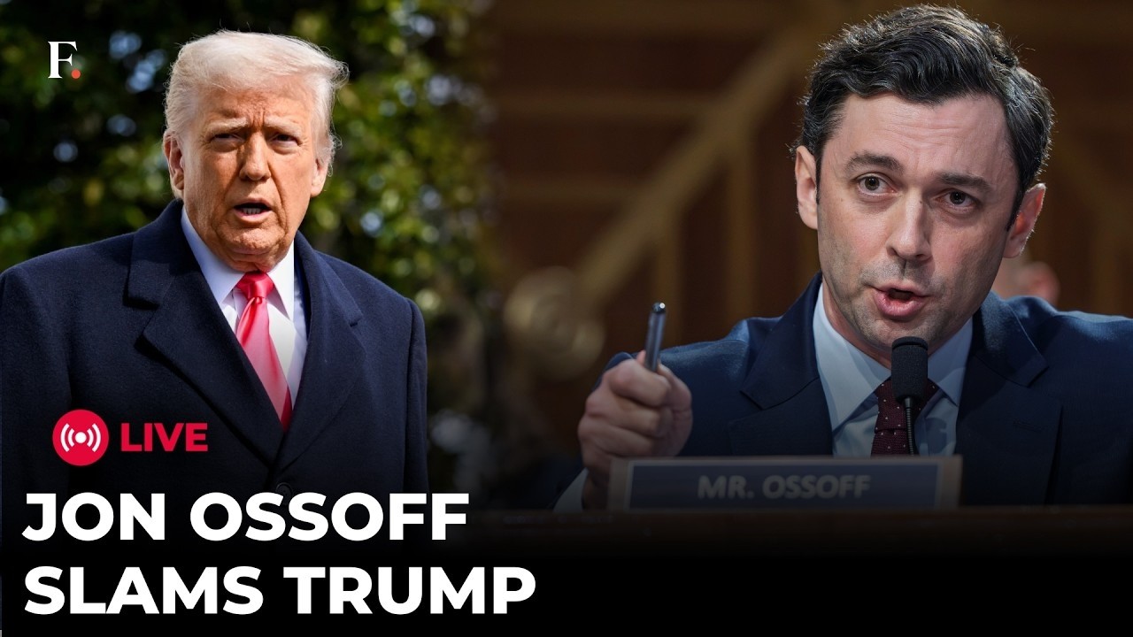 LIVE | 'Cruel, Arrogant and Incompetent': Jon Ossoff's Fiery Attack on Trump | US NEWS thumbnail