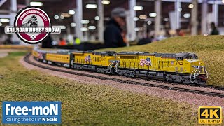 {4K} FreeMoN N Scale Layout at the 2023 Amherst Railroad Model Train Show