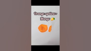 colour mixing video 💛🧡|YouTube short video #youtubeshorts #trendingshorts #colourmixing #shortvideo
