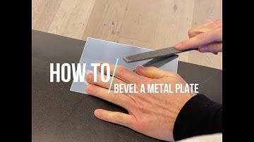 How to bevel a plate for an etching - printmaking tip