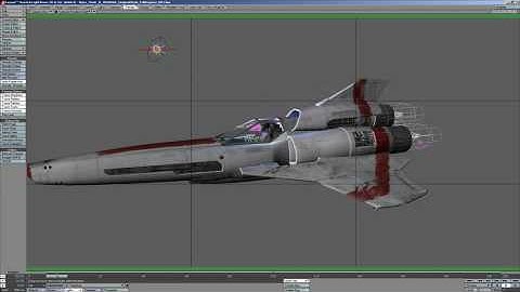 Battlestar Galactica VFX Demo Videos using Lightwave 3D - Viper Armada Video Part One Clip1