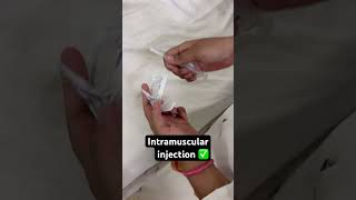Intramuscular injection at Deltoid Muscle✅#nurse #nursingstudent #bscnursing #nursing #ytshorts #gnm