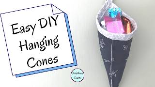 DIY Hanging Cone Basket You Can Gift to Anyone