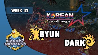 Byun vs Dark - TvZ | Korean StarCraft League: Week 42 | Open StarCraft 2 Tournament