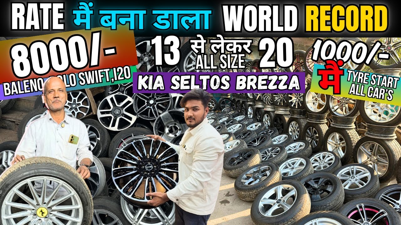 Mayapuri BIGGEST Alloy Wheels Market 😱 Cheapest Prices | Original + Fancy Alloys Review