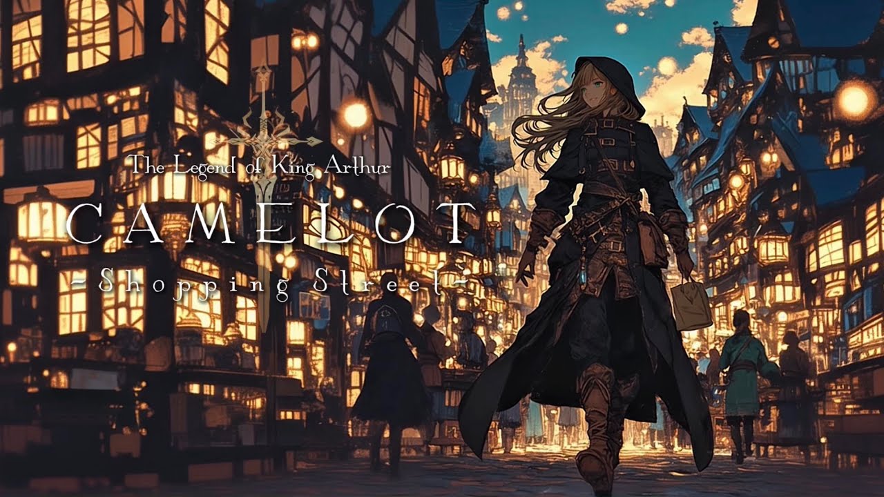 【異世界ケルト音楽/Celtic Music】「キャメロットの買い物withマーリン」-Shopping at Camelot With Merlin -アーサー王伝説の国で買い物を楽しむ1時間の旅