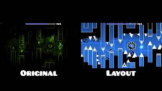 "The Golden" Original vs Layout | Geometry Dash Comparison