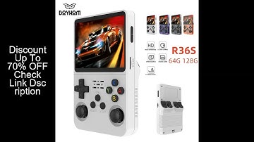 Open Source R36S Retro Handheld Video Game Console Linux System 3.5 Inch IPS Screen Portable Pocket