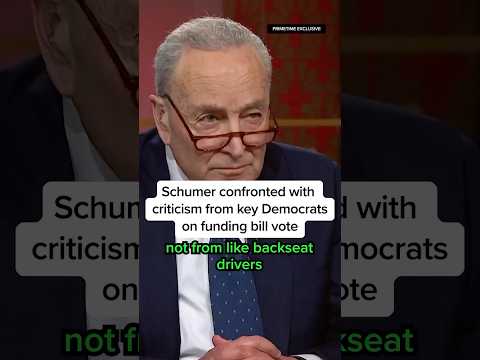 Schumer confronted with