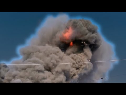 Крупный пожар в