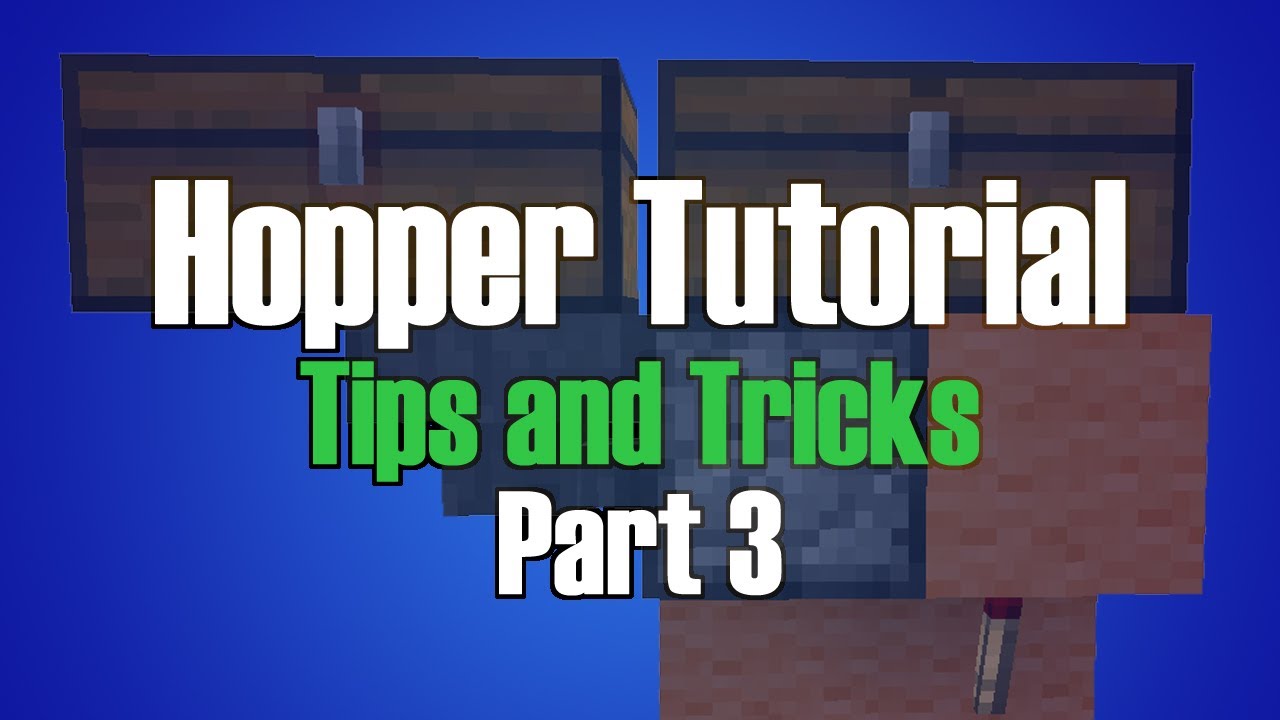 Minecraft Hopper Tutorial Part 3 - Moving Items - YouTube