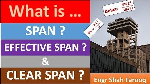 span length | effective span and clear span