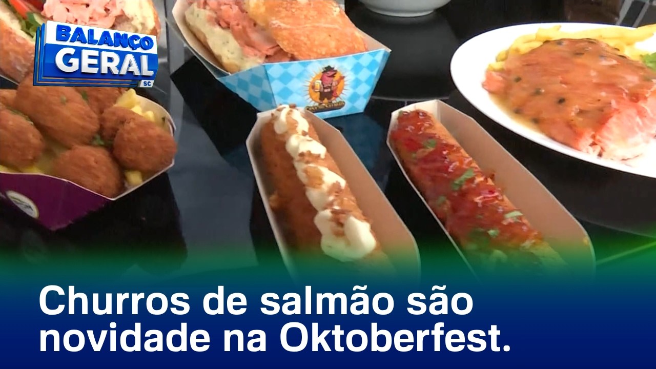 Blumenau: Churros de salmão é aposta gastronômica para Oktoberfest