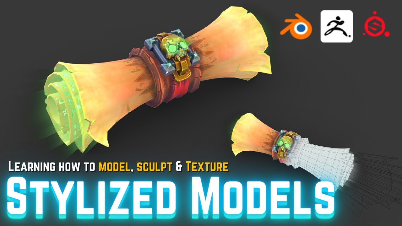 Simple Stylized 3D Models with ZBrush & Substance Painter - YouTube