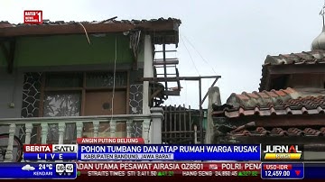 Ratusan Rumah di Bandung Dihantam Puting Beliung