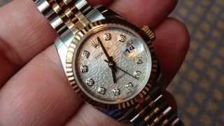 rolex watch women's two tone