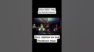 Thumbnail of Disco 2000 - Pulp cover version by That Brit Sound #livemusic #pulp #brit #music #rocknroll