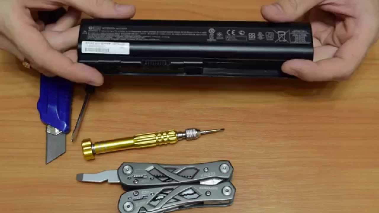 Proberen Charlotte Bronte Bitterheid How to open any laptop battery without destroying it. Disassembly HP laptop  battery pack. - YouTube
