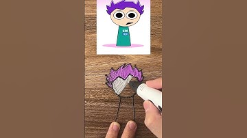 I drew Sprunki Thanos Squid Game Phase 2 with a 3D Pen @BananaPorridge