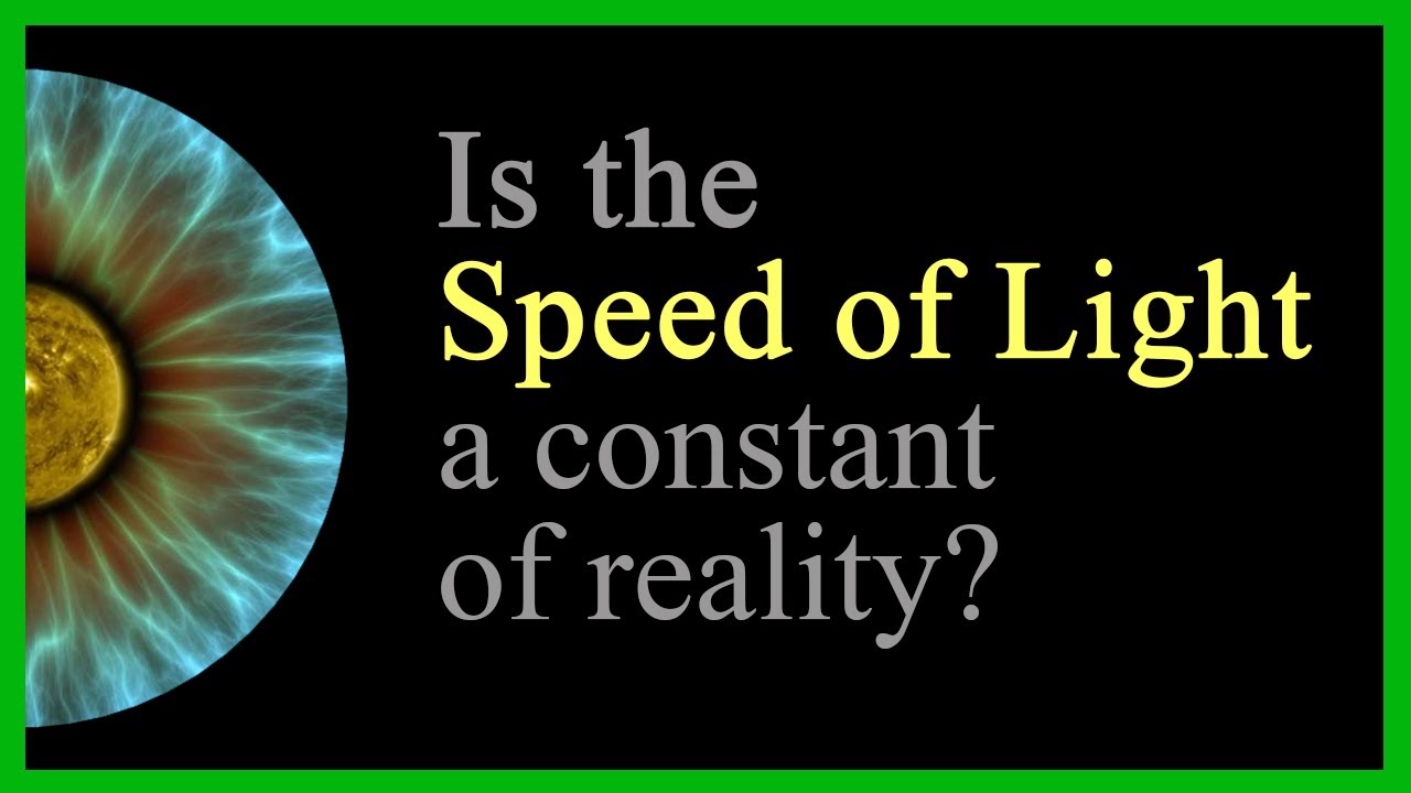 tIs the speed of light actually constant? Yes, but... IMAGE