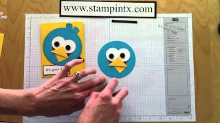Blue Angry Bird Card Tutorial