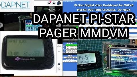 DAPNET -PAGER FOR HAMS ,DV MEGA PISTAR