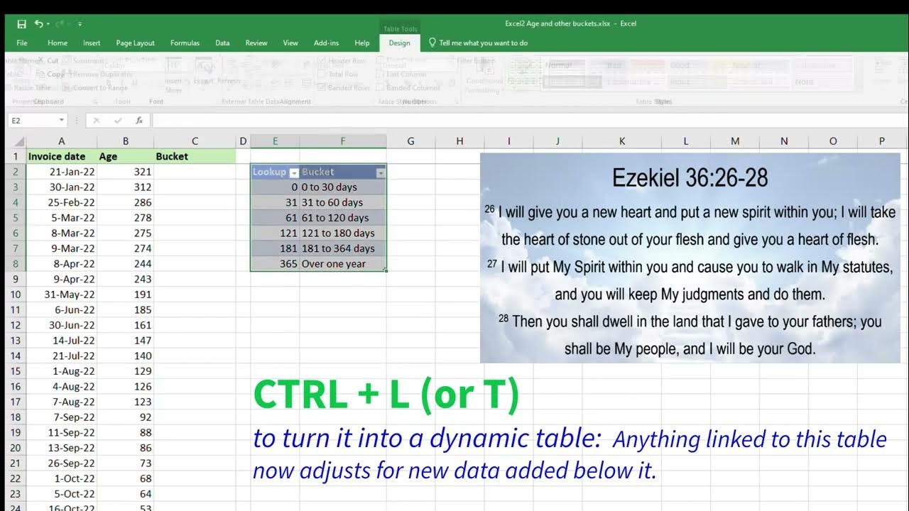 1minute excel. EASIEST WAY TO CREATE AGING AND OTHER BUCKETS/SLABS