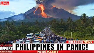 Staggering Footage Of Mayon Volcano Biggest Eruption Ever - 4 Miles Of Area Evacuated!
