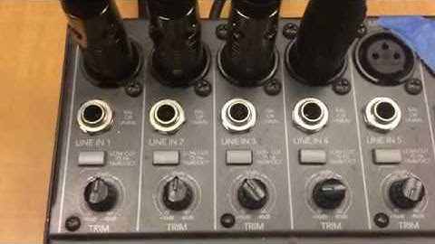 4 Track Recording Session - Tutorial 1 - Microphone Placement and Mixer Inputs