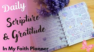 Daily Scripture &amp; Gratitude In My Faith Planner