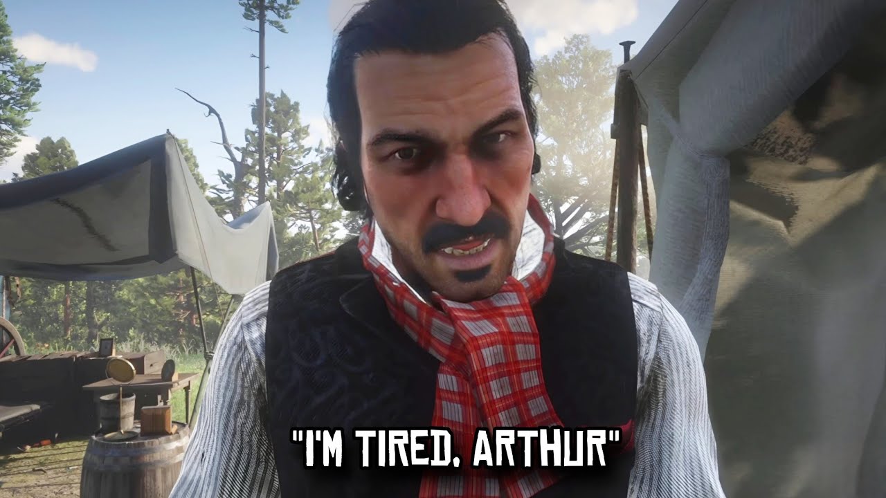 I don't know why Dutch is tired, he doesn't even work | Rdr2 - YouTube