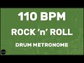 Rock n roll  drum metronome loop  110 bpm