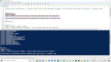 Quick demonstration of PowerShell POWER (with SQL Server)