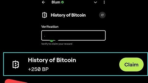 History of Bitcoin Blum Code | Blum Code History of Bitcoin | Blum Youtube Video Code