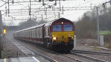 WCML Freight action  at Acton Bridge 19/2/15