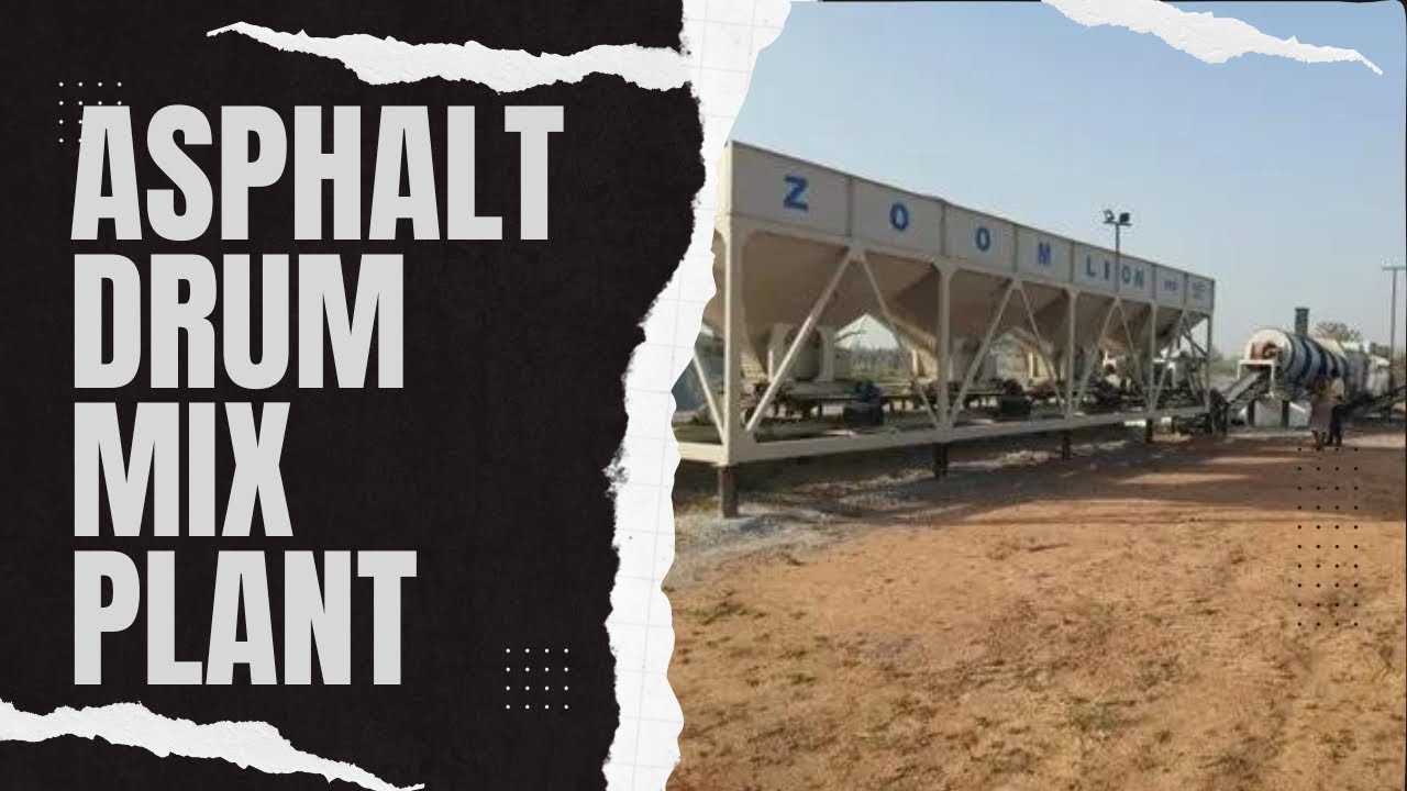 Zoomlion Asphalt Drum Mix Plant | 80-140 TPH | Road Construction Equipment