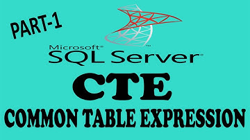 (Part-1) CTE in SQL - Common Table Expression In SQL - SQL CTE - CTE In SQL Server - ( Hindi/Urdu )