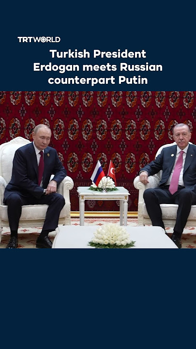 Turkish President Erdogan meets Russian counterpart Putin in Turkmenistan