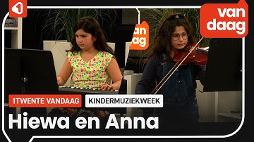 Anna en Hiewa spelen de laatste nummers van deze Kindermuziekweek