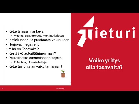 Voisiko yritys olla tasavalta? – Tieturi webinaari