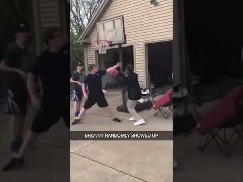 Bronny dunking on the neighbors 😂 #shorts