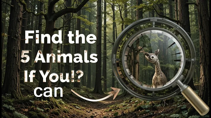 "Can You Spot All 5 Hidden Animals? 🧠 Optical Illusion Challenge!"