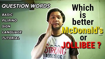 QUESTION WORDS - Basic Filipino Sign Language Tutorial