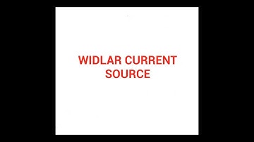 Widlar current source