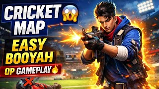 🏏 Cricket Map Pe OP Gameplay 🔥 | Easy Booyah 🏆 Free Fire!!